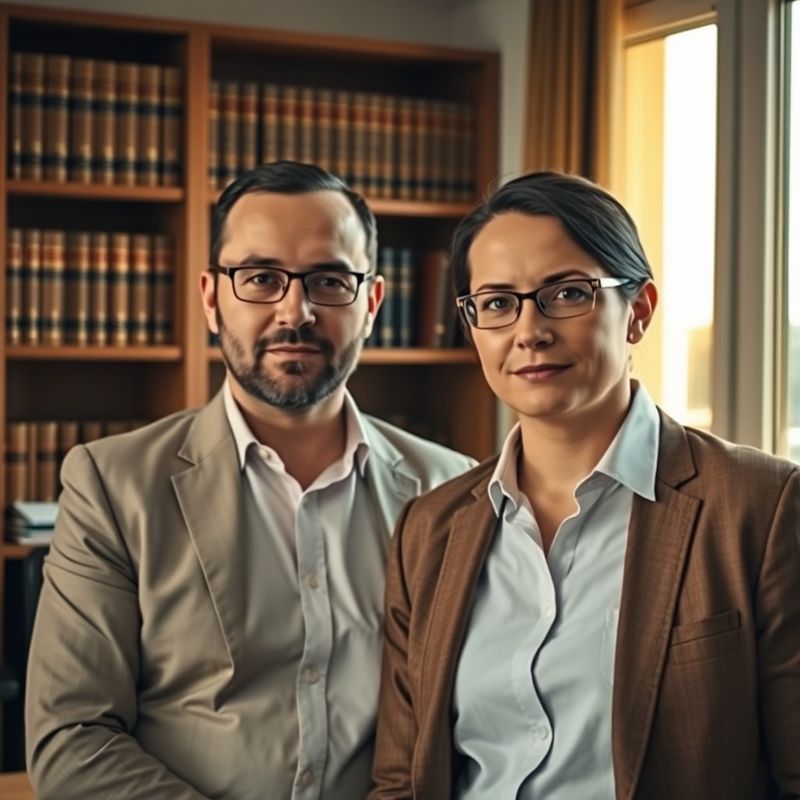 Consultanți financiari experimentați într-un birou din Craiova, în ton editorial indigo