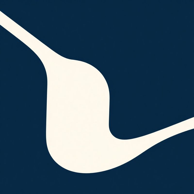 Compoziție geometrică indigo — fundal editorial pentru pagina de contact